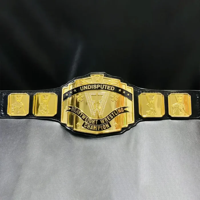 FFW PRO WRESTLING 24K GOLD CHAMPIONSHIP TITLE BELTS