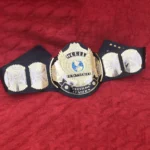 WWF WINGED EAGLE DUAL PLATED Black Brass 24K Gold Championship Title Belt